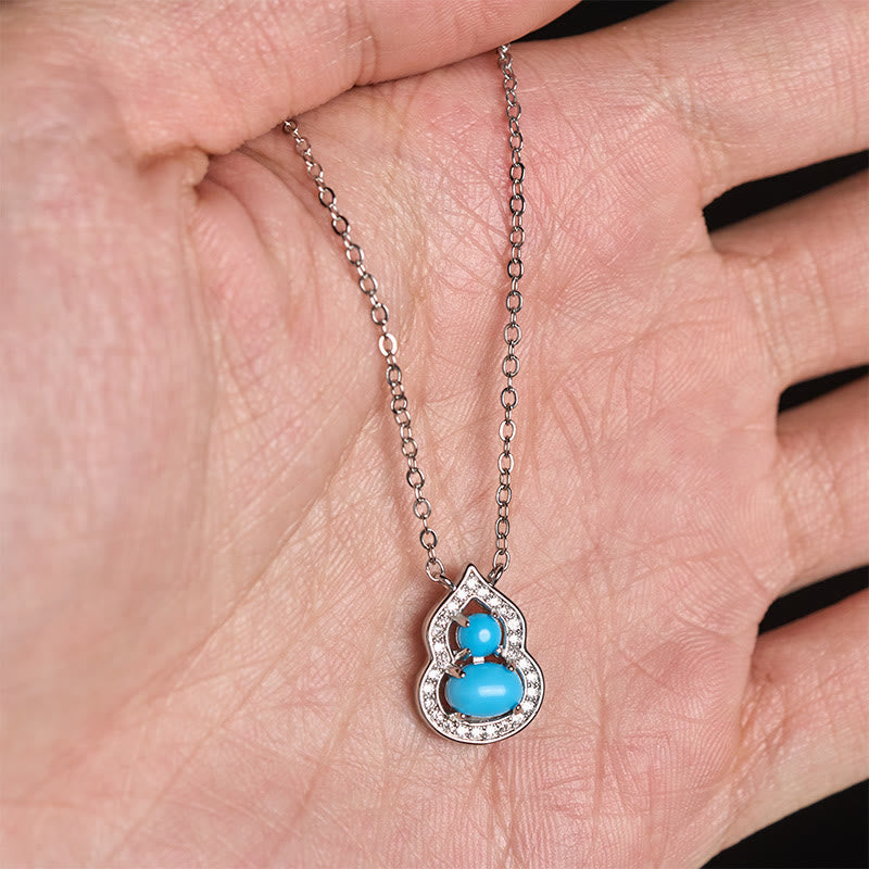 Nimara Ritual Natural Turquoise Gourd Wisdom Necklace