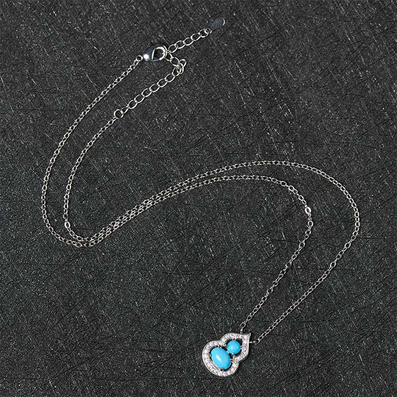 Nimara Ritual Natural Turquoise Gourd Wisdom Necklace