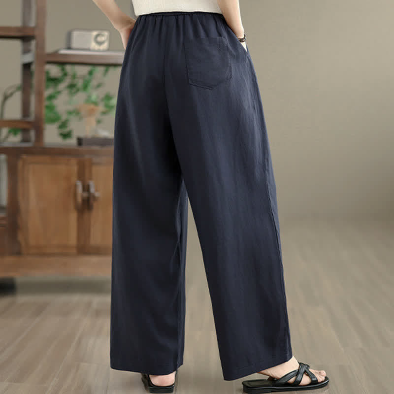 Nimara Ritual Summer Minimalist Pleated Solid Women's Harem Pants With Pockets