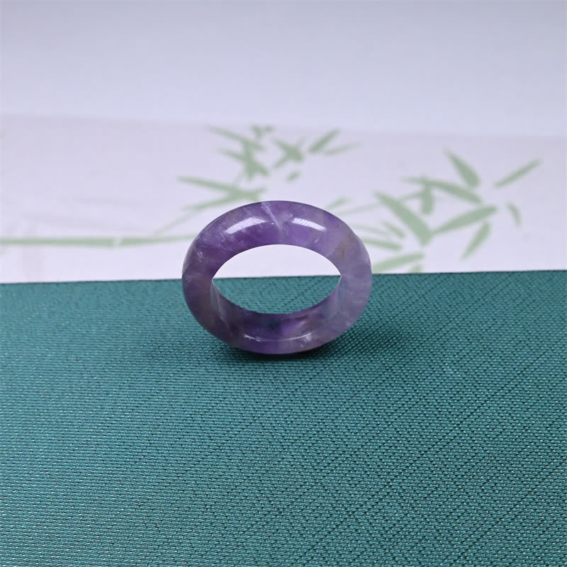 Nimara Ritual Natural Amethyst Spiritual Awareness Ring