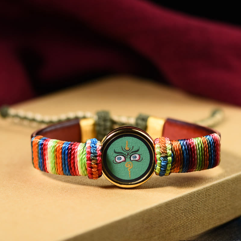 Nimara Ritual Tibetan Five Directions Gods Of Wealth Buddha Eye Blessing Bracelet