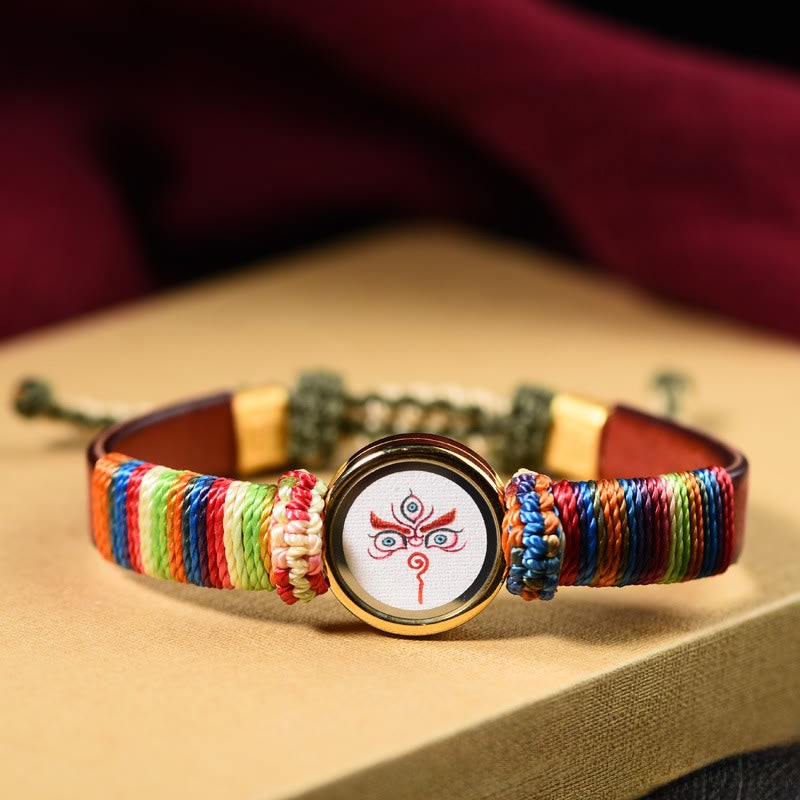 Nimara Ritual Tibetan Five Directions Gods Of Wealth Buddha Eye Blessing Bracelet