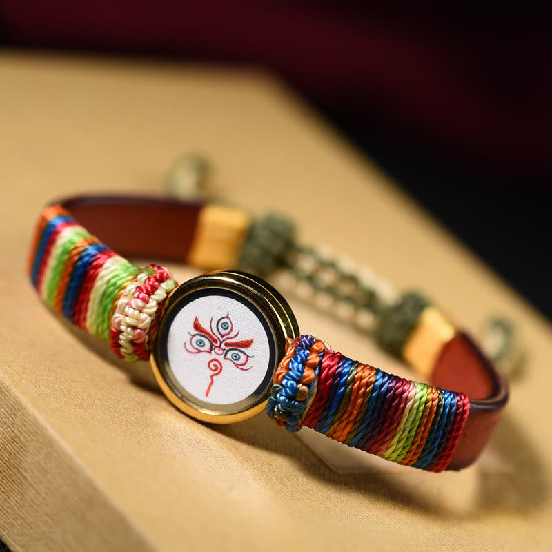 Nimara Ritual Tibetan Five Directions Gods Of Wealth Buddha Eye Blessing Bracelet