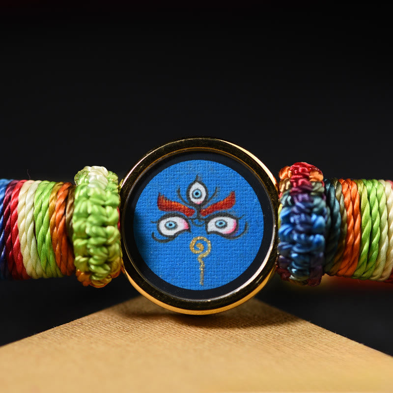 Nimara Ritual Tibetan Five Directions Gods Of Wealth Buddha Eye Blessing Bracelet