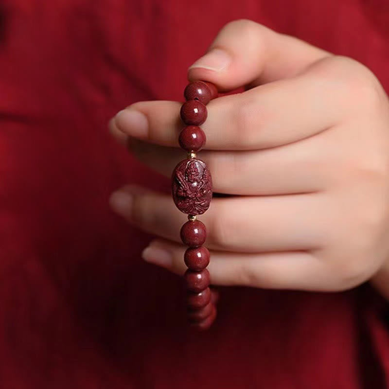 Nimara Ritual The Chinese Zodiac Natal Buddha Cinnabar Blessing Bracelet