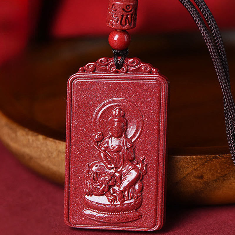 Nimara Ritual The Chinese Zodiac Natal Buddha Cinnabar Blessing Necklace Pendant