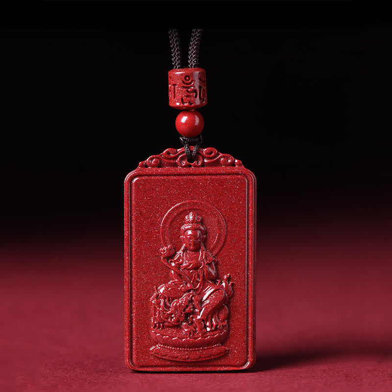 Nimara Ritual The Chinese Zodiac Natal Buddha Cinnabar Blessing Necklace Pendant