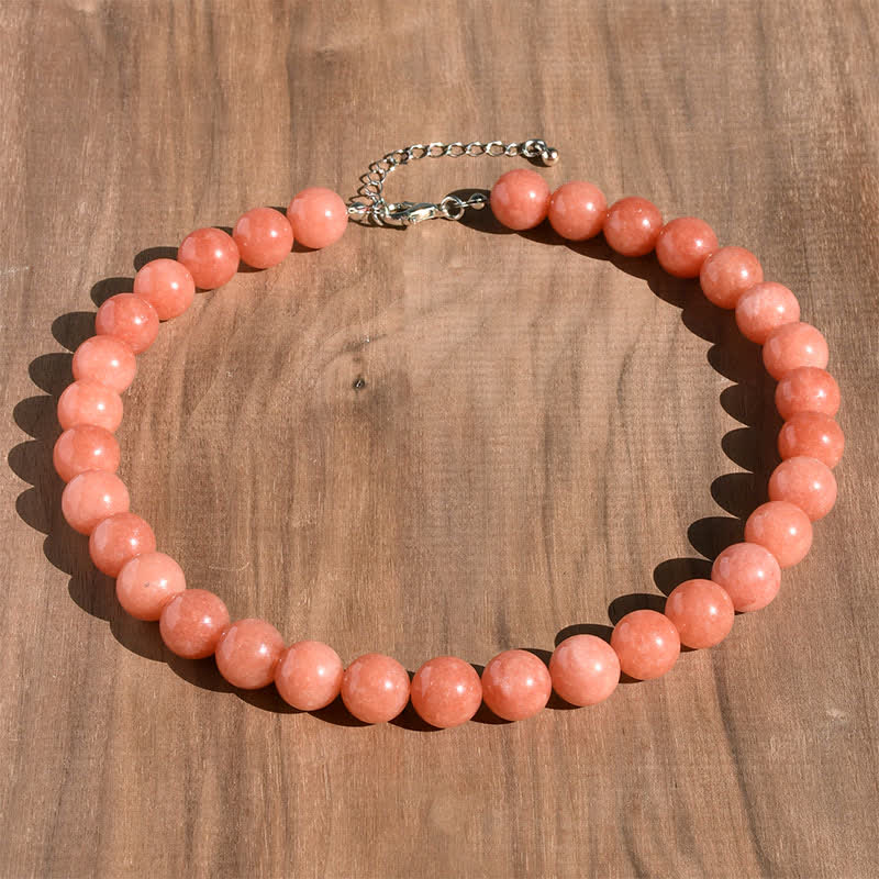 Nimara Ritual 12mm Natural Crystal Aquamarine Tourmaline Bead Healing Necklace