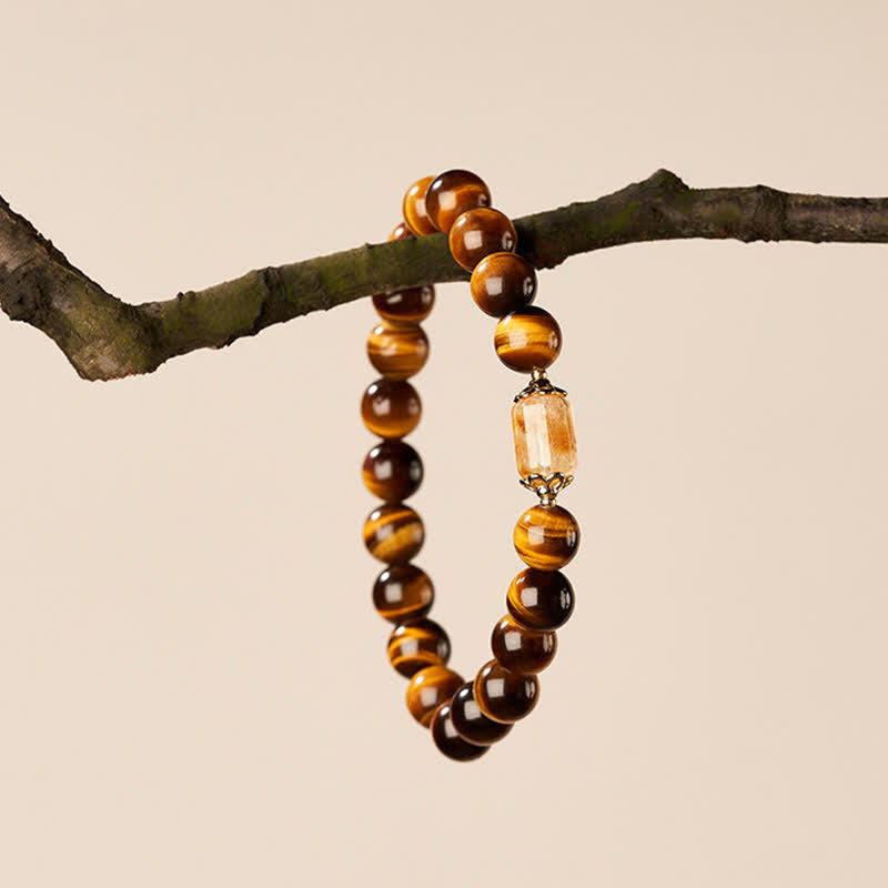 Nimara Ritual Tiger Eye Citrine Bead Strength Bracelet