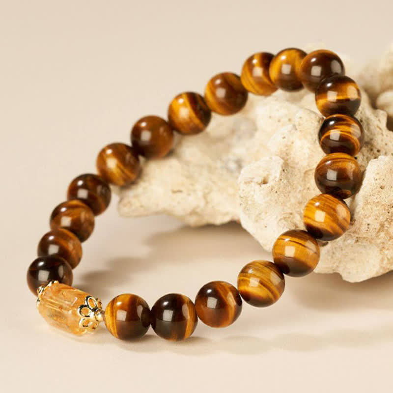Nimara Ritual Tiger Eye Citrine Bead Strength Bracelet