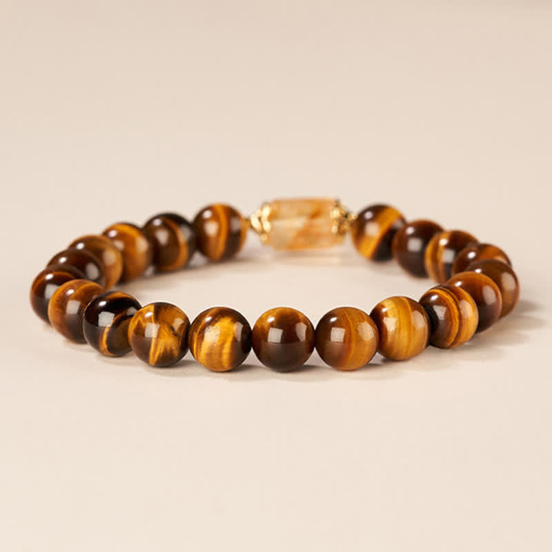 Nimara Ritual Tiger Eye Citrine Bead Strength Bracelet