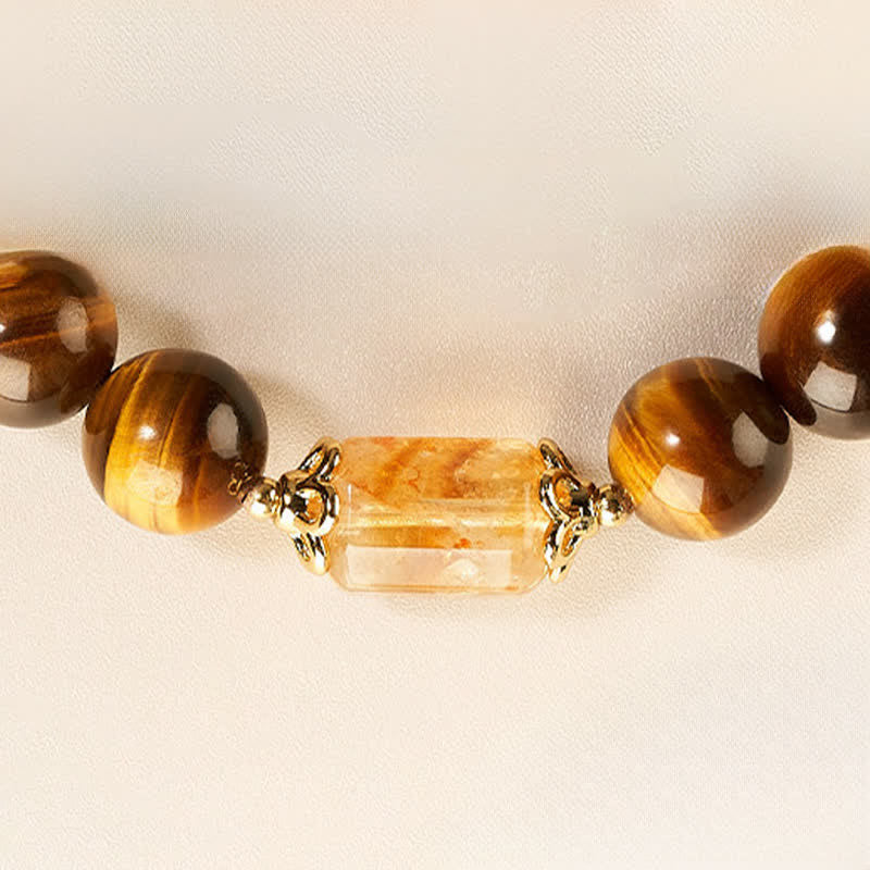 Nimara Ritual Tiger Eye Citrine Bead Strength Bracelet