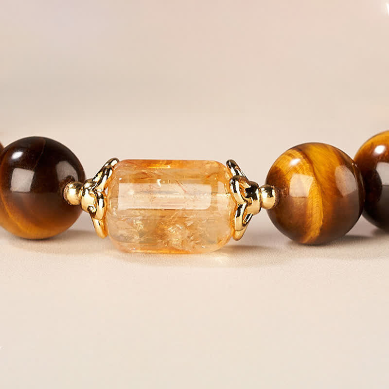 Nimara Ritual Tiger Eye Citrine Bead Strength Bracelet