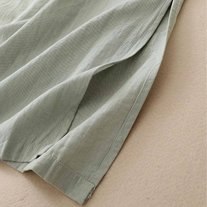Nimara Ritual Summer Minimalist Side Slit Solid Women's Summer Sleeveless Dress With Pocket