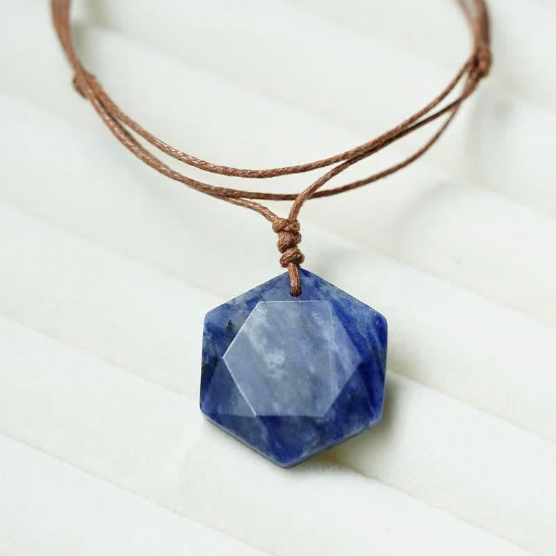 Nimara Ritual Star of David Carving Clear Quartz Indian Agate Amethyst Healing Necklace Pendant
