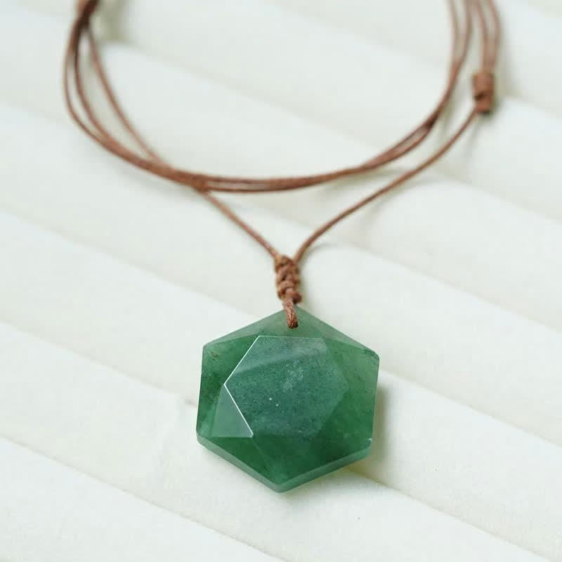Nimara Ritual Star of David Carving Clear Quartz Indian Agate Amethyst Healing Necklace Pendant