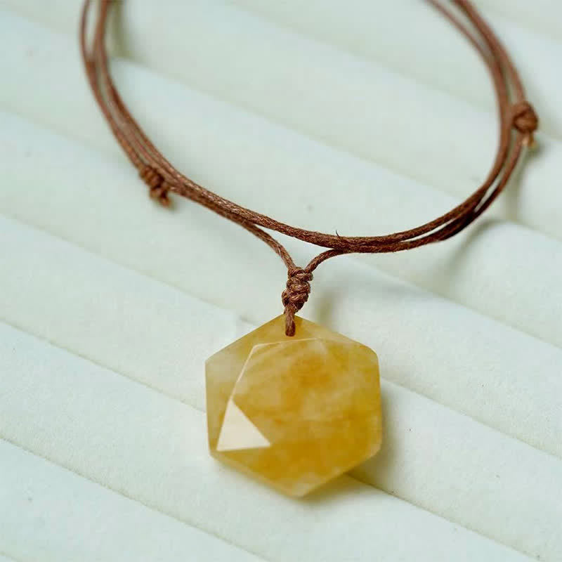 Nimara Ritual Star of David Carving Clear Quartz Indian Agate Amethyst Healing Necklace Pendant