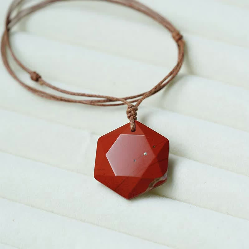 Nimara Ritual Star of David Carving Clear Quartz Indian Agate Amethyst Healing Necklace Pendant