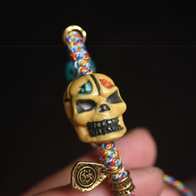 Nimara Ritual Bone The Lord Of The Corpse Forest Keep Away Evil Spirits Braided Rope Bracelet