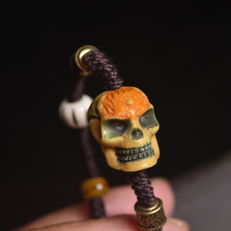 Nimara Ritual Bone The Lord Of The Corpse Forest Keep Away Evil Spirits Braided Rope Bracelet