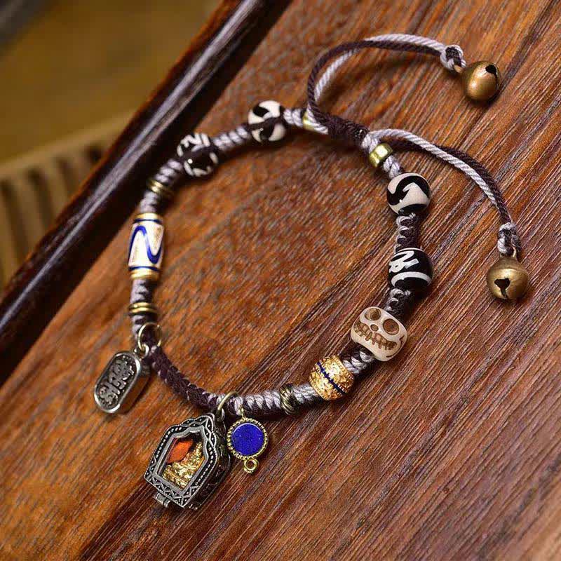Nimara Ritual Copper Buddha Braided Rope Compassion Bracelet