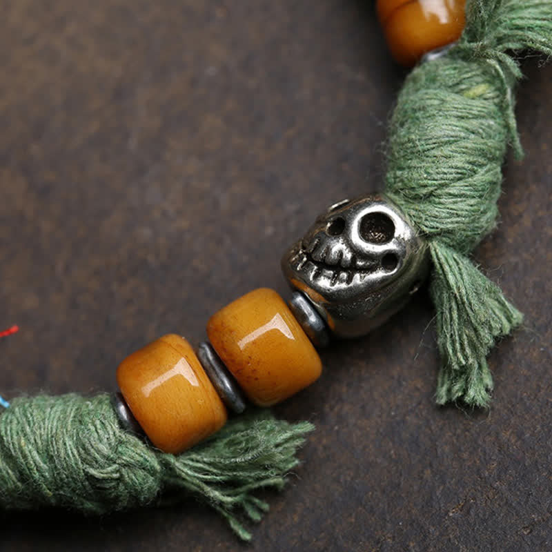 Nimara Ritual Copper Buddha Amitabha Braided Rope Serenity Bracelet