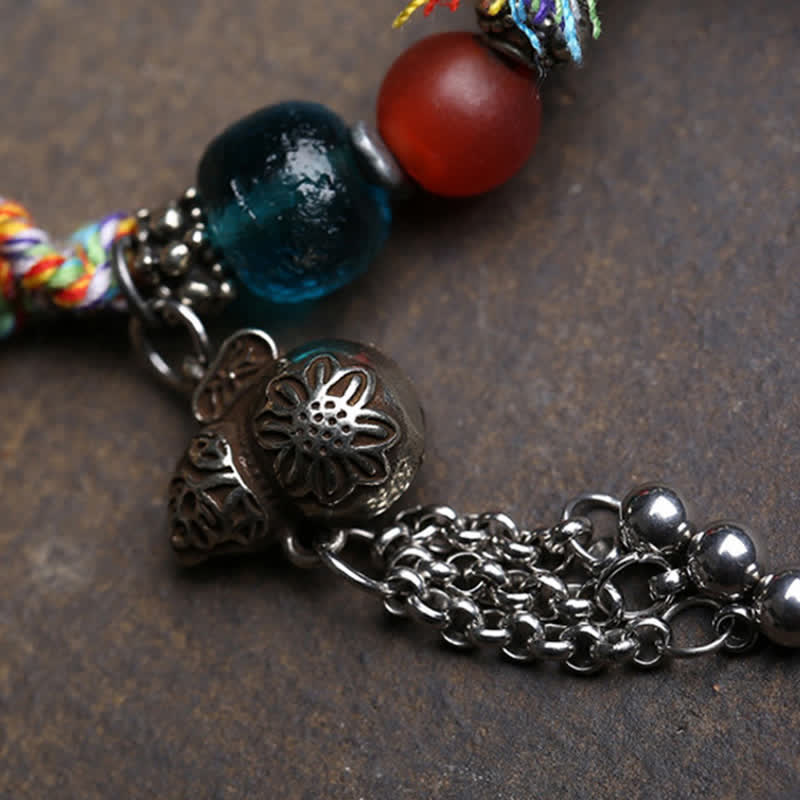 Nimara Ritual Copper Buddha Amitabha Braided Rope Serenity Bracelet