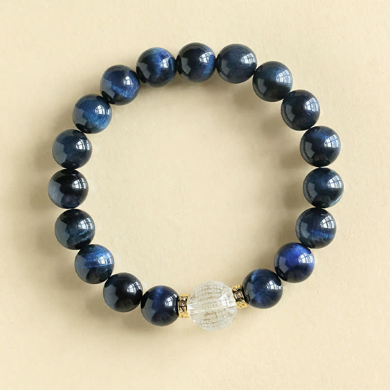 Nimara Ritual Strawberry Quartz Blue Tiger Eye Positive Bracelet
