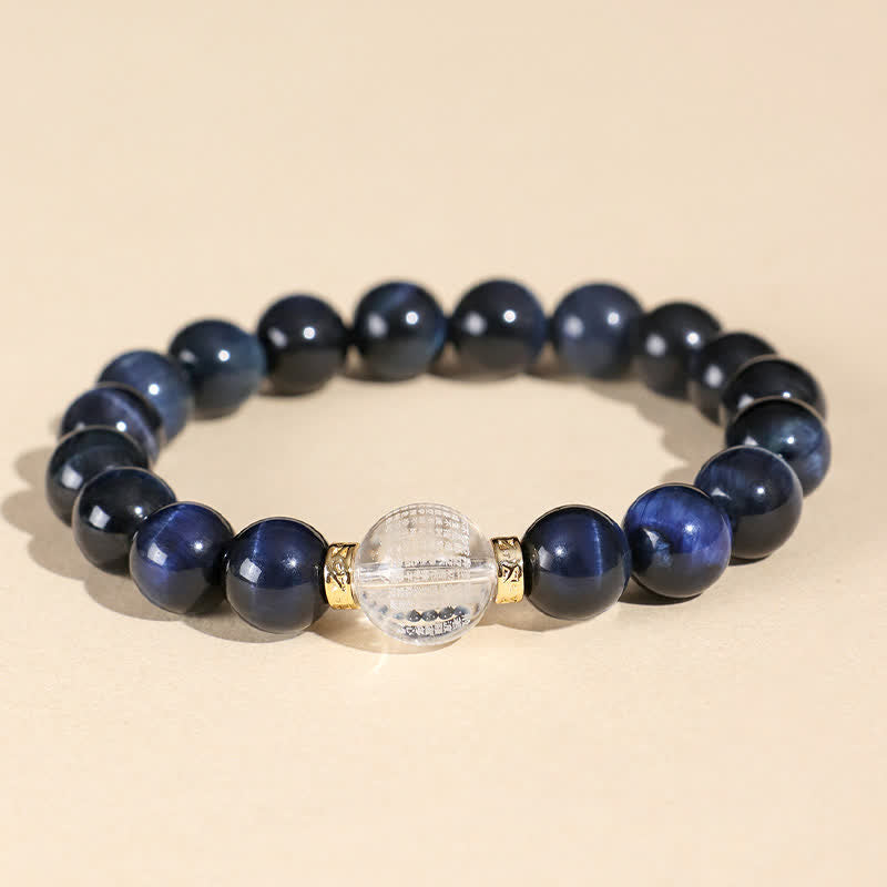 Nimara Ritual Strawberry Quartz Blue Tiger Eye Positive Bracelet