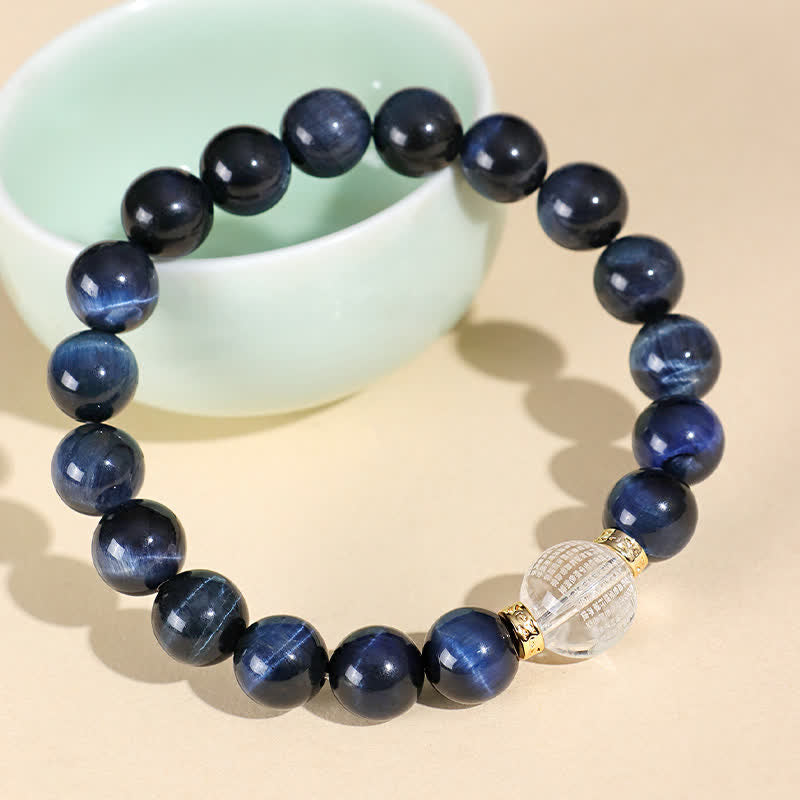 Nimara Ritual Strawberry Quartz Blue Tiger Eye Positive Bracelet