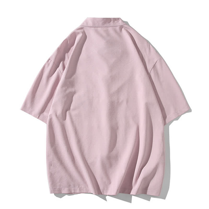 Nimara Ritual Summer Tang Style Mandarin Collar Frog Button Bamboo Embroidery Men's Short Sleeve Shirts