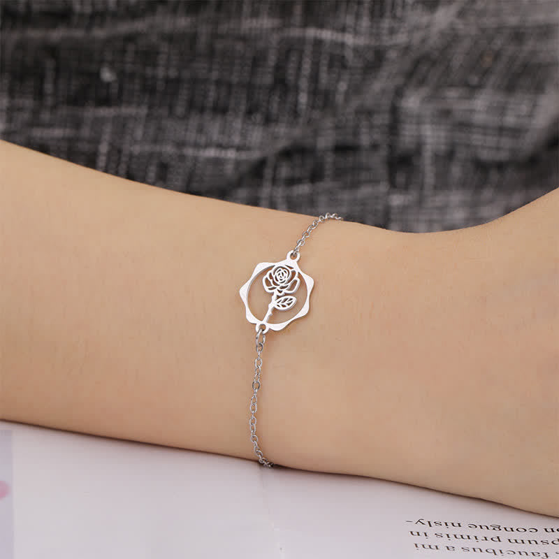 Nimara Ritual Titanium Steel Birth Flower New beginning Bracelet