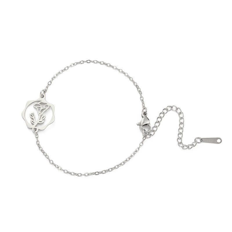 Nimara Ritual Titanium Steel Birth Flower New beginning Bracelet