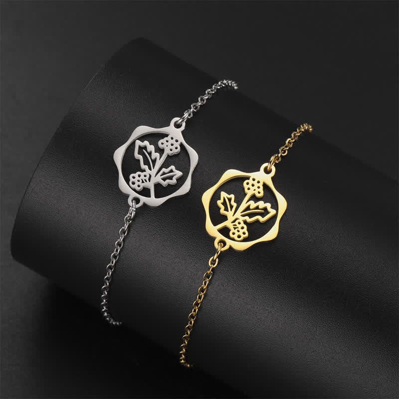 Nimara Ritual Titanium Steel Birth Flower New beginning Bracelet