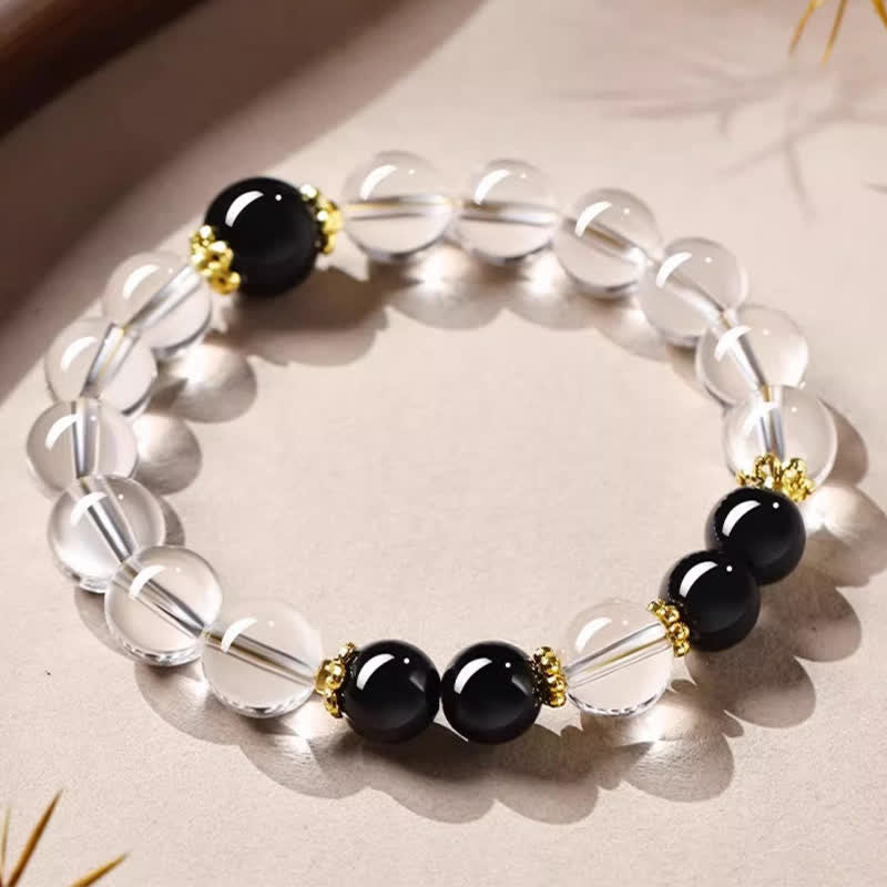Nimara Ritual Natural Clear Quartz Beaded Healing Bracelet