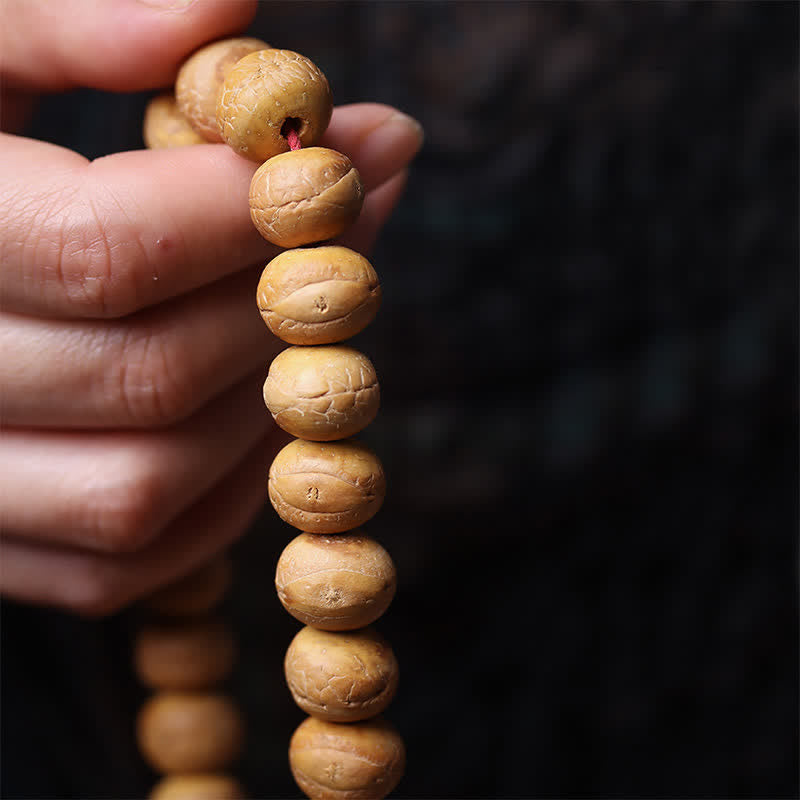 Nimara Ritual Phoenix Eye Bodhi Wisdom Tibetan Engraved Tassel Wrist Mala