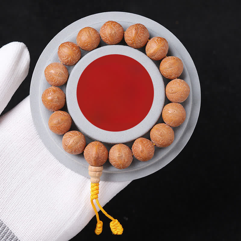 Nimara Ritual Phoenix Eye Bodhi Wisdom Hand Carved Ethnic Wrist Mala