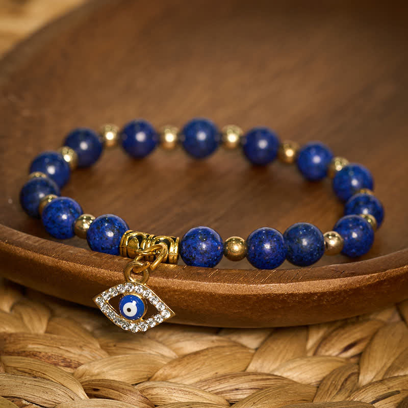 Nimara Ritual Natural Lapis Lazuli Evil Eye Balance Bracelet