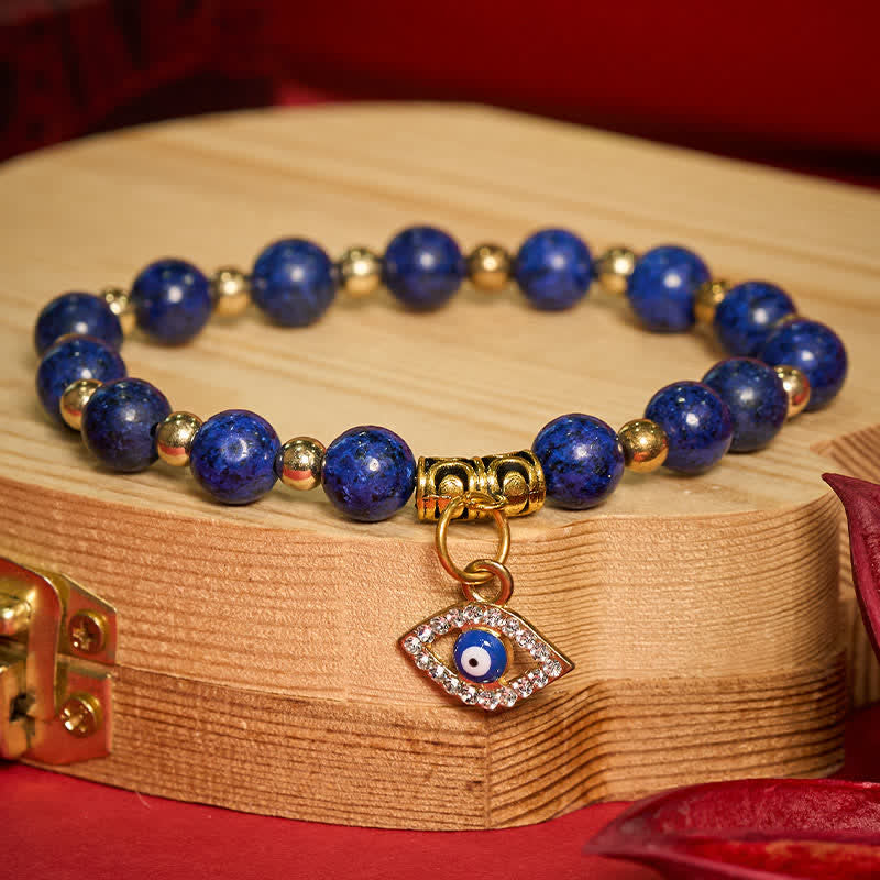 Nimara Ritual Natural Lapis Lazuli Evil Eye Balance Bracelet