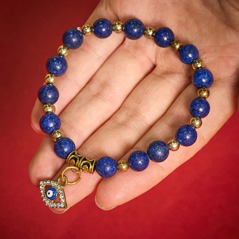 Nimara Ritual Natural Lapis Lazuli Evil Eye Balance Bracelet