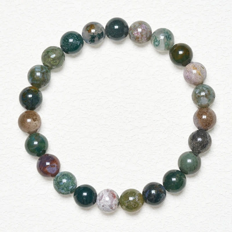 Nimara Ritual Natural Stone Sea Sediment Jasper Agate Protection Peace Bracelet