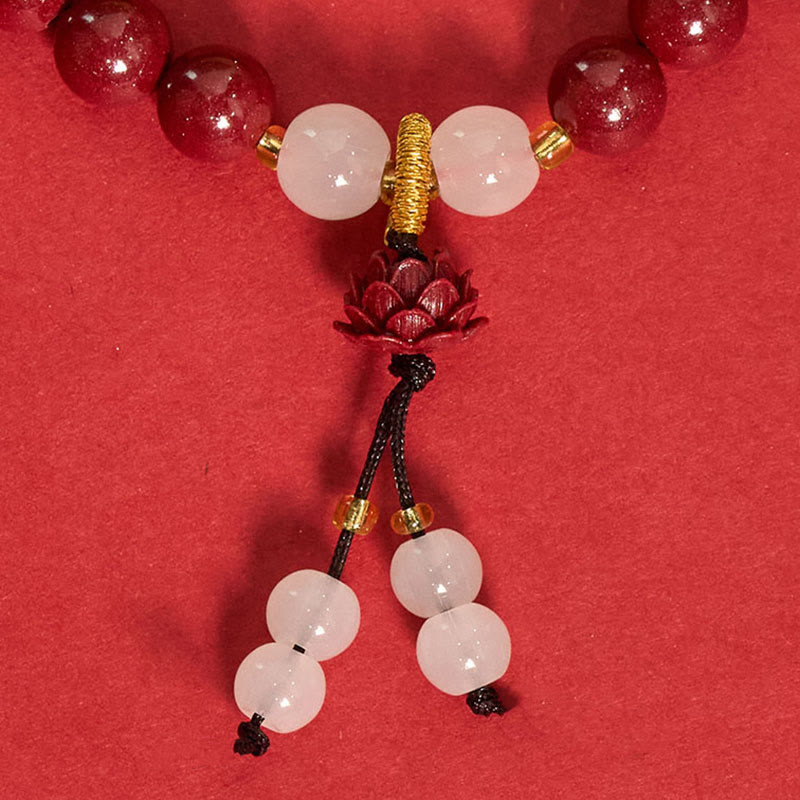 Nimara Ritual Cinnabar Lotus Enlightenment Bracelet