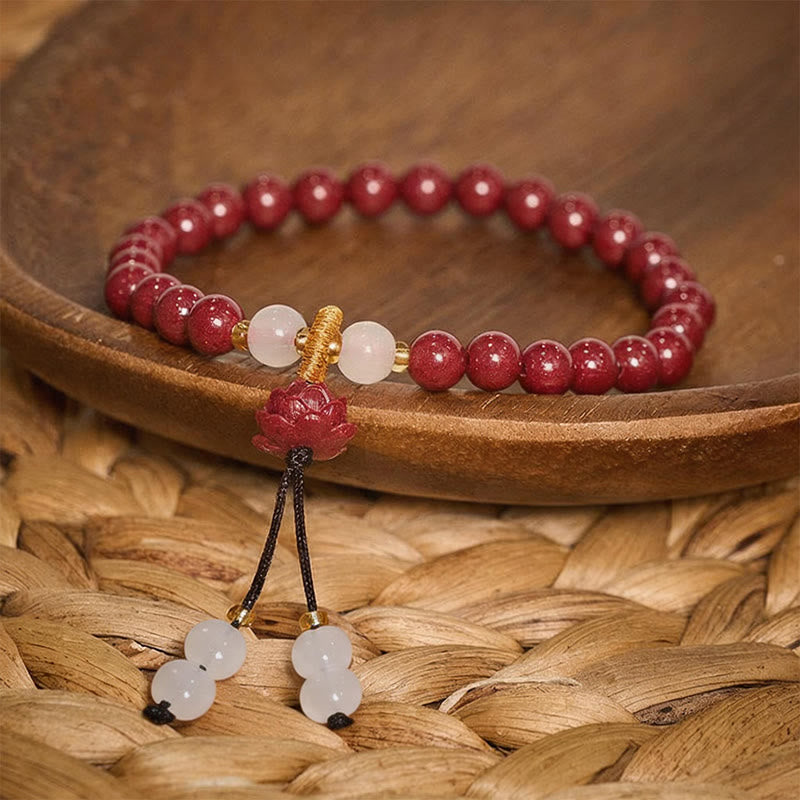 Nimara Ritual Cinnabar Lotus Enlightenment Bracelet