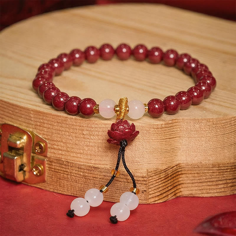 Nimara Ritual Cinnabar Lotus Enlightenment Bracelet
