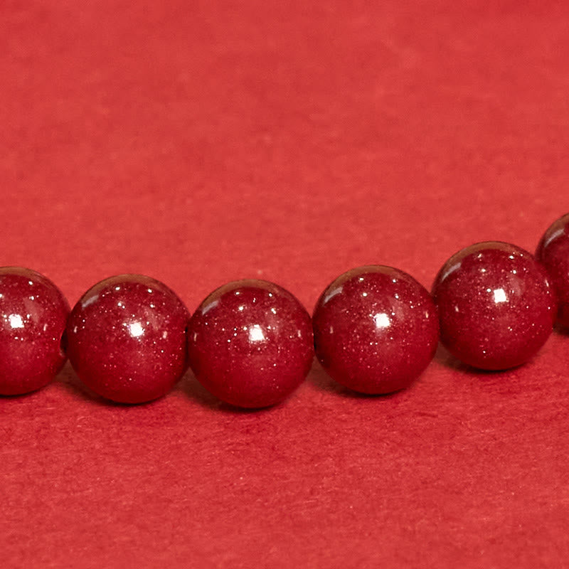 Nimara Ritual Cinnabar White Cat's Eye Calm Bracelet