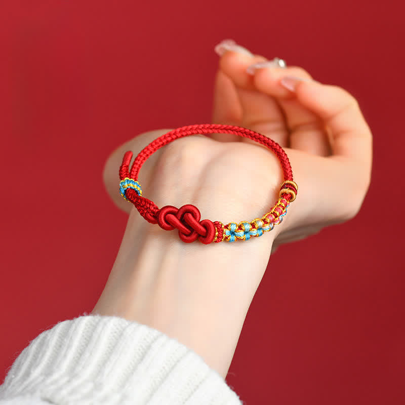 Nimara Ritual Hand-Woven Red String Chinese Knotting Luck Bracelet