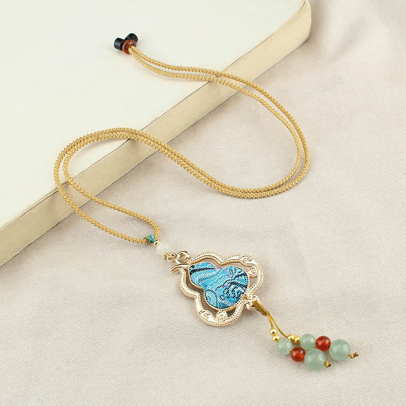 Nimara Ritual Song Brocade Gourd Health Necklace