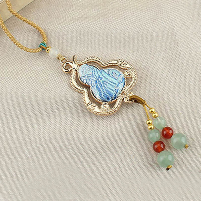 Nimara Ritual Song Brocade Gourd Health Necklace