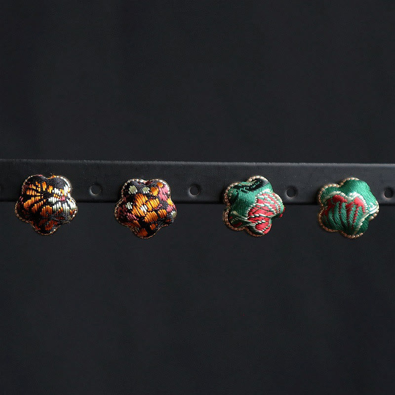 Nimara Ritual Song Brocade Flower Balance Earrings