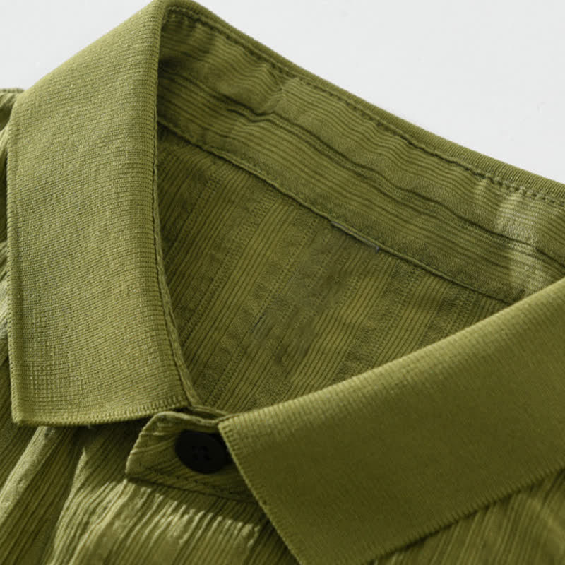 Nimara Ritual Summer Casual Minimalist Button-Up Solid Men's Shirts